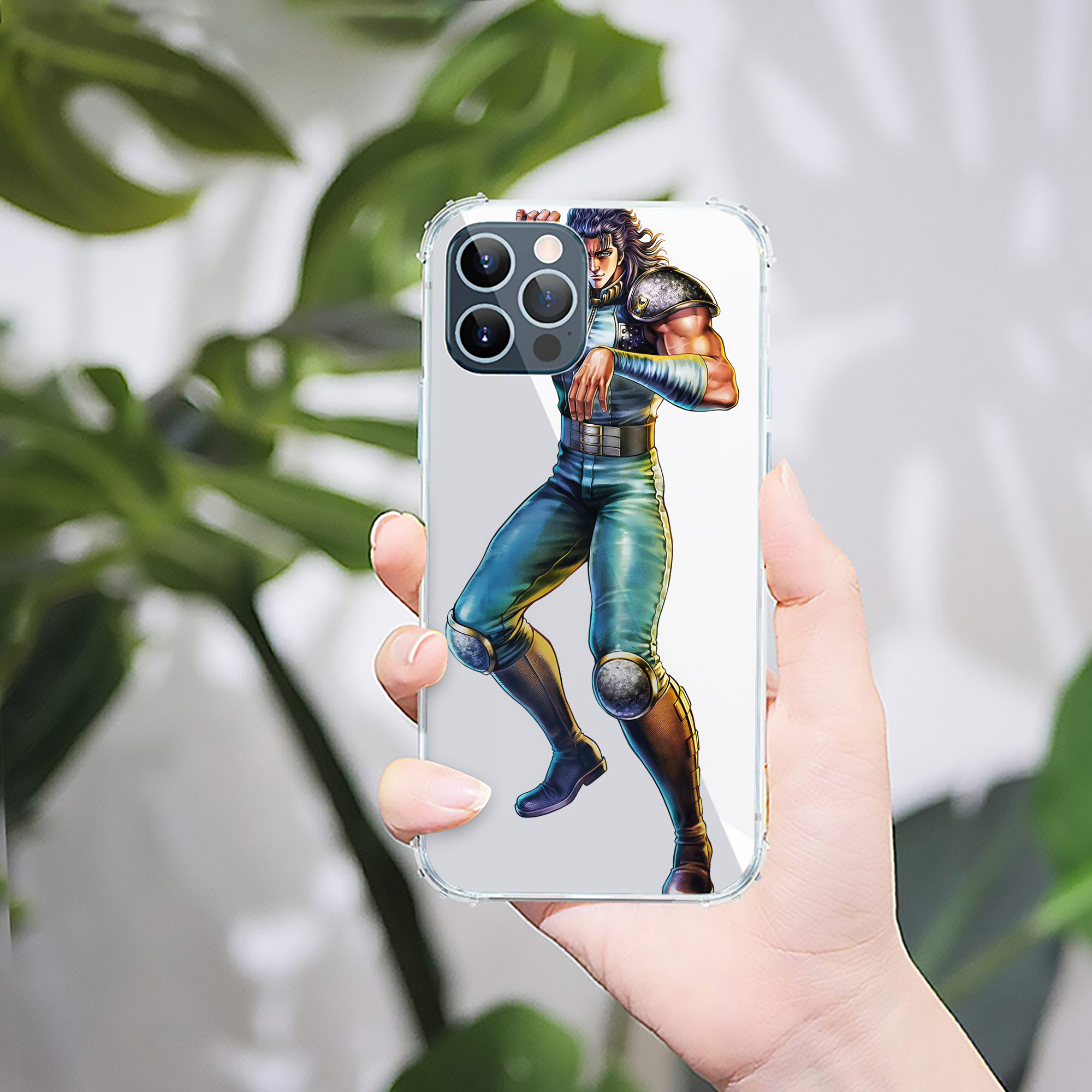 （画像用） 北斗の拳 Fist of the North Star 【iPhone 12シリーズ対応】透明スマホケース（クリアソフトケース）